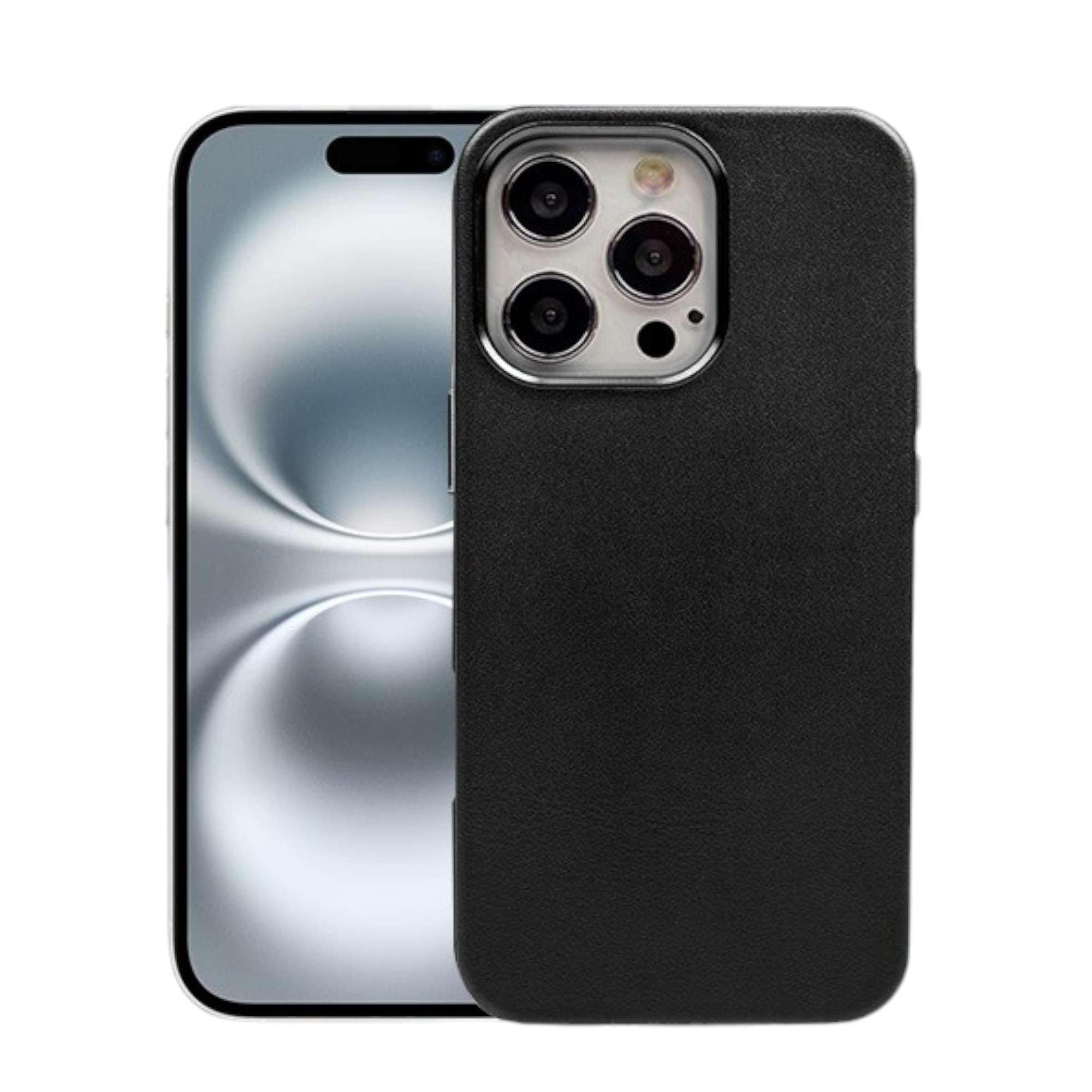 Tahamus Magnetic Slim Leather Case for iPhone 16 Pro Max Black