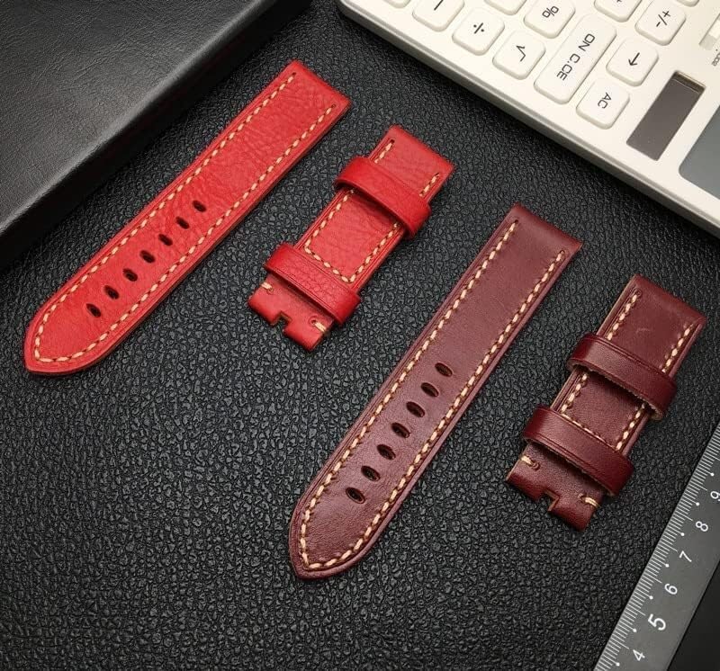 Bracelet montre cuir véritable épais résistant pour remplacer sangle usée - 2