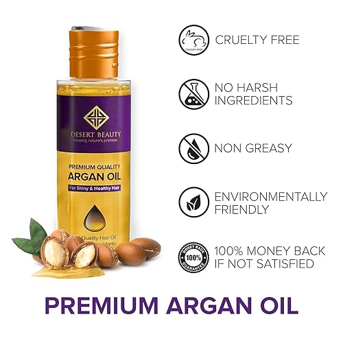 Miniatura 2 de Aceite de argán de primera calidad para el tratamiento del cabello, acondicionamiento y prevención de la pérdida del cabello, proporciona