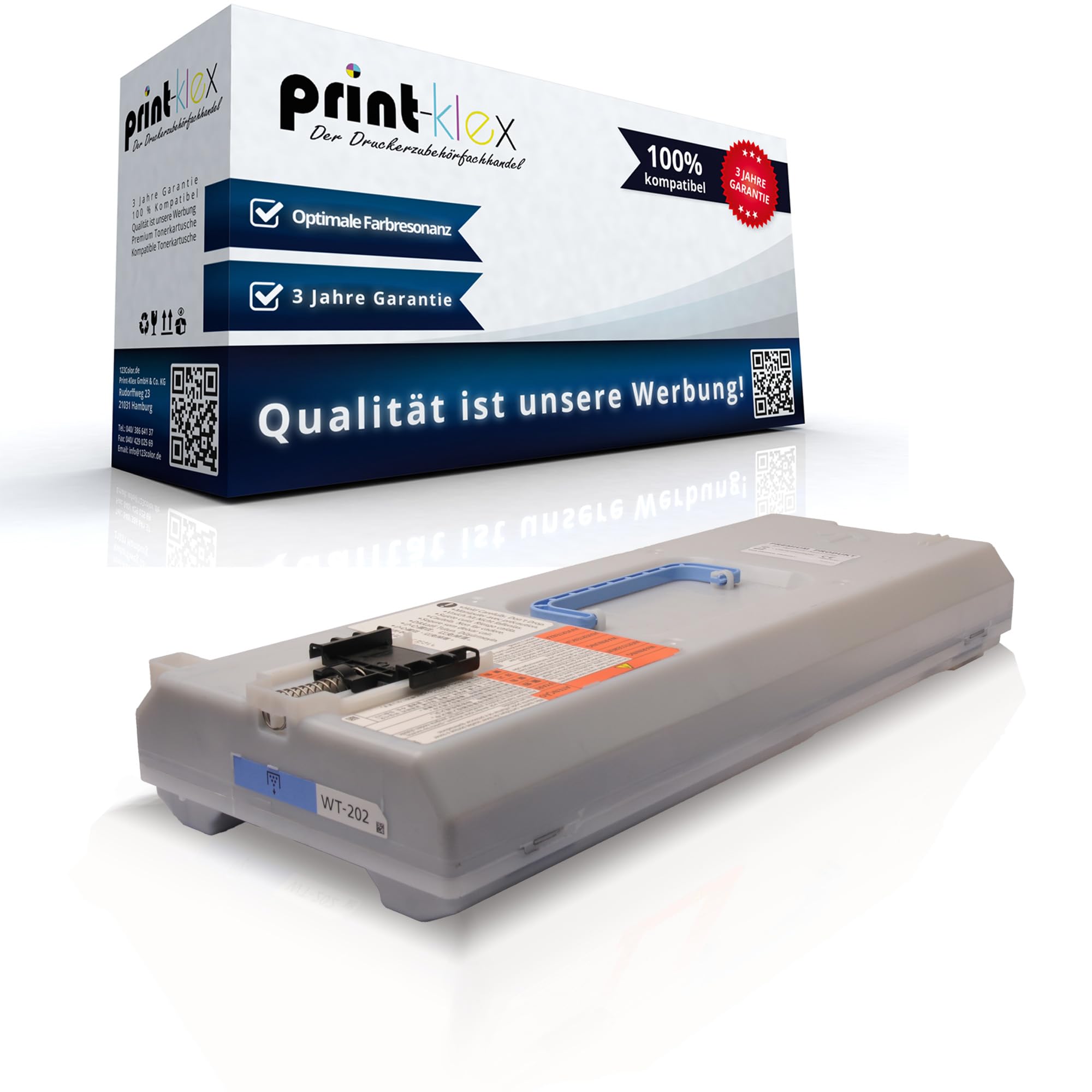 Print-Klex Bac de récupération de toner compatible avec Canon IR-ADV DX C 3725 i DX C 3800 Series DX C 3822 i DX C 3826 i DX C 3830 i DX C 3835 i WT202 WT-202 WT 202 FM1A606020 Rest Tank Color Pro