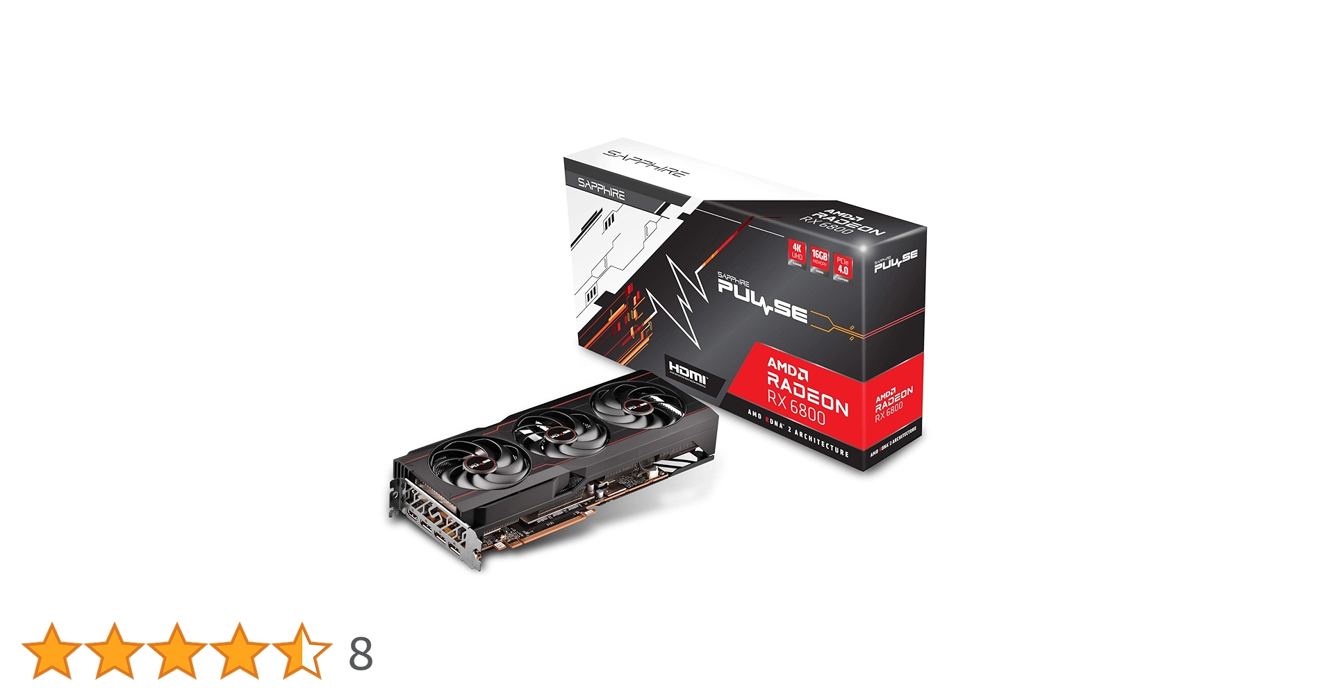 Amazon | Sapphire PULSE Radeon RX 6800 OC 16G グラフィックス