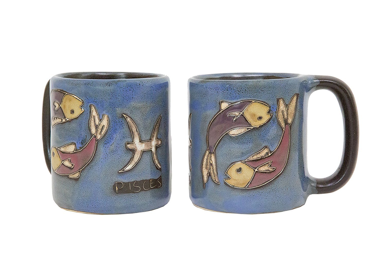 Mara Stoneware Zodiac Mug 16 oz - Pisces the Fish