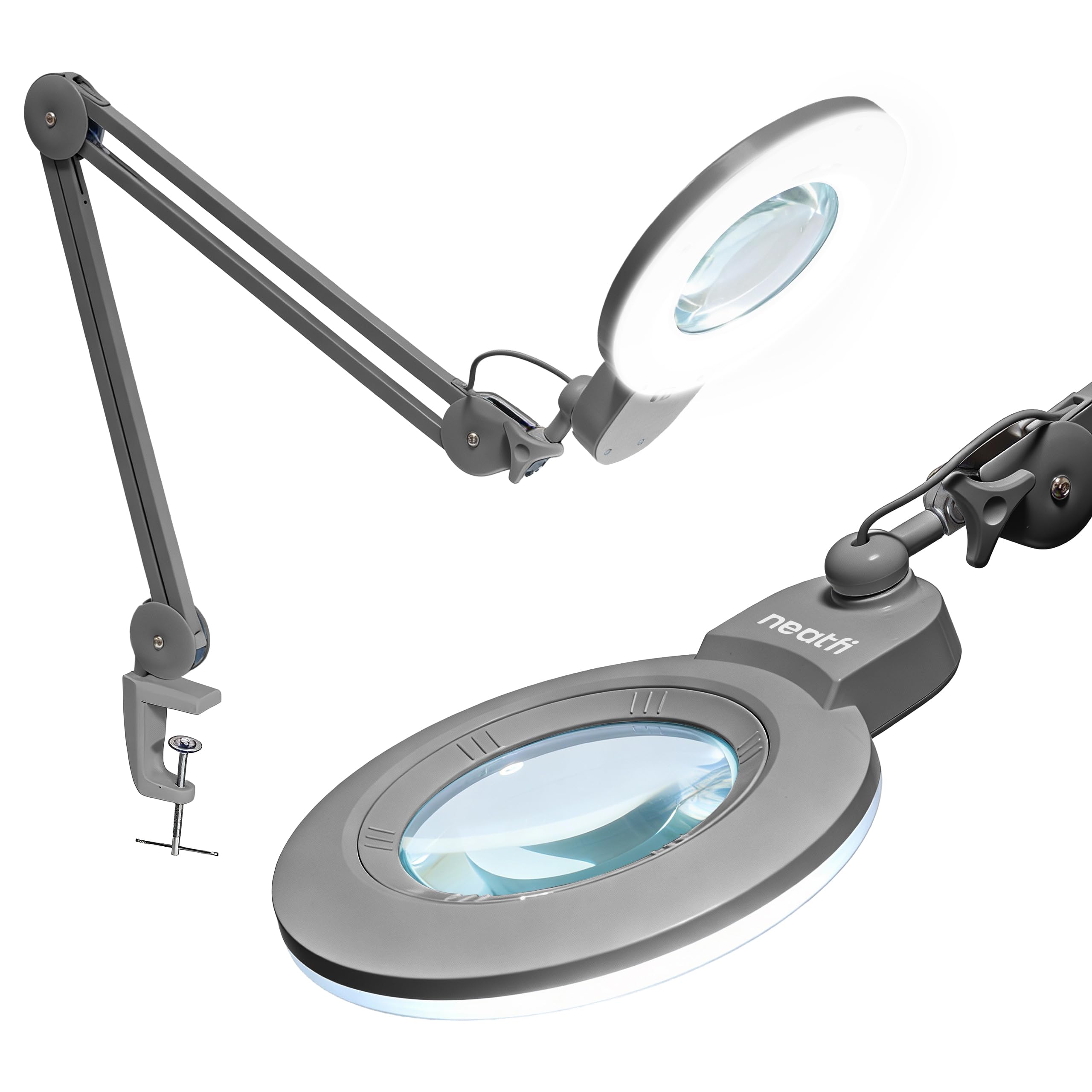 るいページ Amazon.com: Neatfi XL Bifocal LED Magnifying Lamp, 7” Acrylic Lens