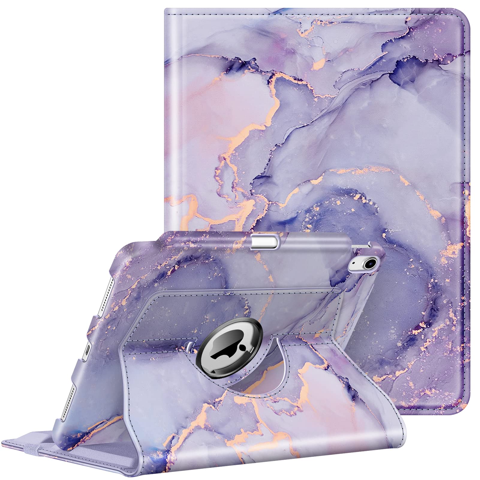 Rotating Case Compatible With Ipad 10Th Generation (2022 Model) 10.9 Inch - 360 Degree Swivel Protective Stand Cover 840173950494