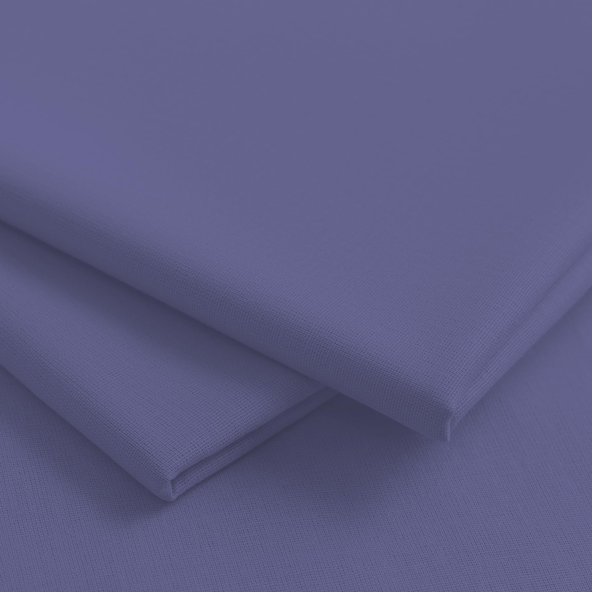 Plain Extra Wide 100% Cotton Solid Colour Craft Sheeting Craft Quilting Lining Draping Bunting Woven Dress Fabric Material | 60" – 150 cm Wide (per Metre, Denim Blue)