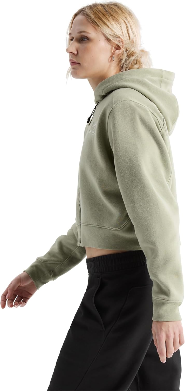 Arc'teryx Emblem Fleece Full Zip Crop Hoody Women's | Cropped Climbing Hoody with a Full Zip