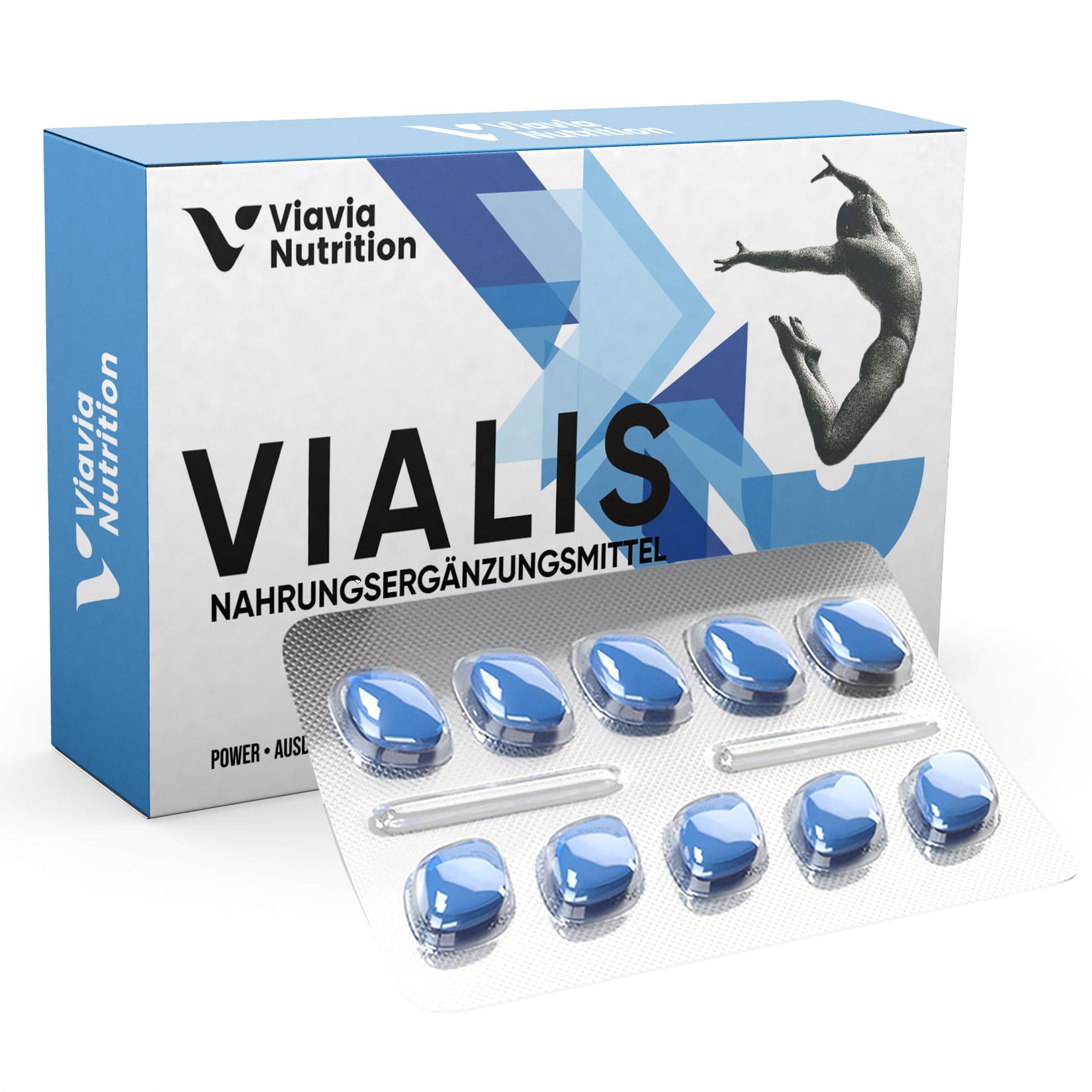 VIALIS x 10 Kapseln – Natürliches Präparat für sofortige und langanhaltende Wirkung – Extra Stark – Hochdosiert mit Ginseng, Arginin, Citrullin und Vitamin C
