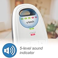 Vista 5 de Monitor digital para bebés VTech Safe & Sound, Monitor con dos unidades para padres, paquete de de 1, Blanco