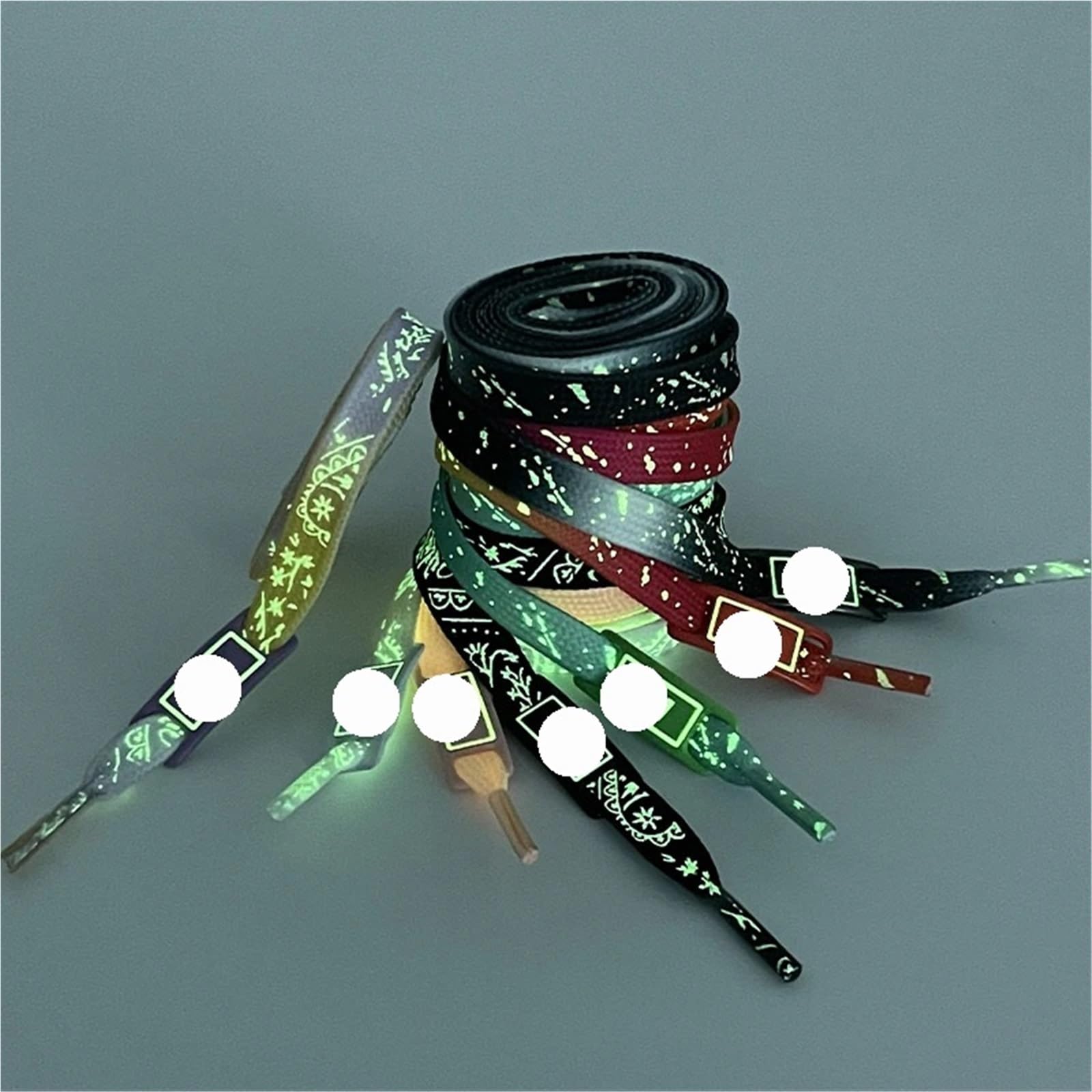 10 pares de cordones luminosos que brillan noche for zapatillas planas, for fiestas graduación Para Zapatillas Deportivas