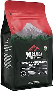 Sumatra Mandheling Reserve Coffee, Dark Roast, USDA Organic, Ground, Reserve, Fair Trade, Kosher, 16-ounce