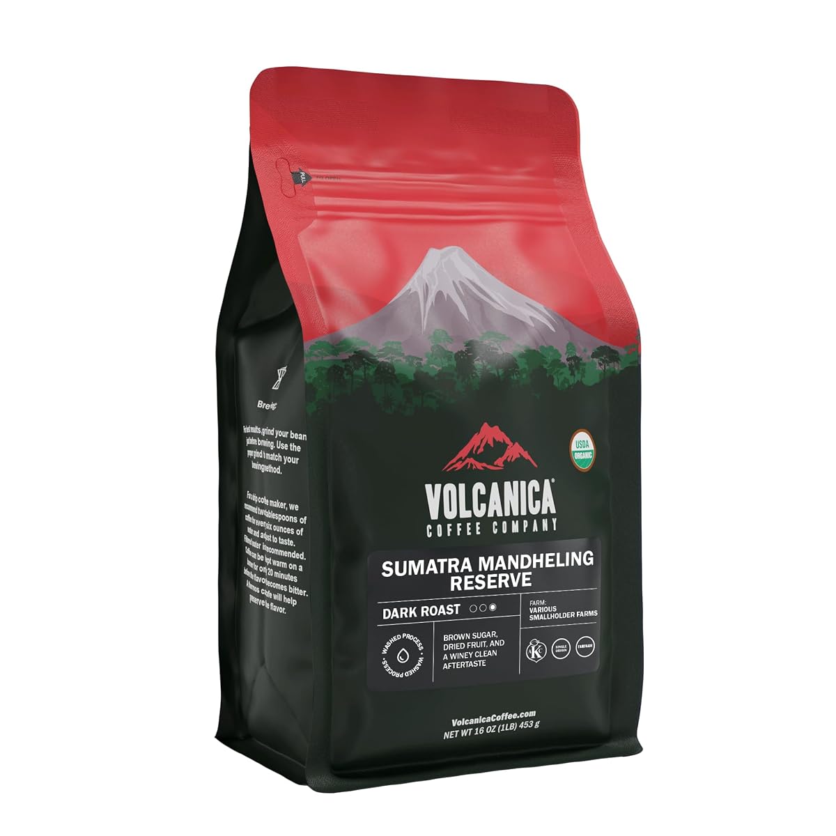 Sumatra Mandheling Reserve Coffee, Dark Roast, Usda Organic
