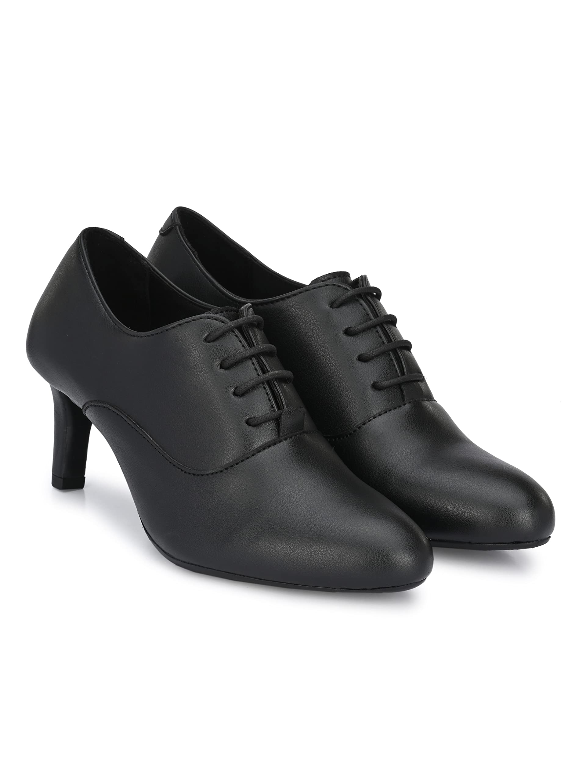 Womens Black Derby Shoes