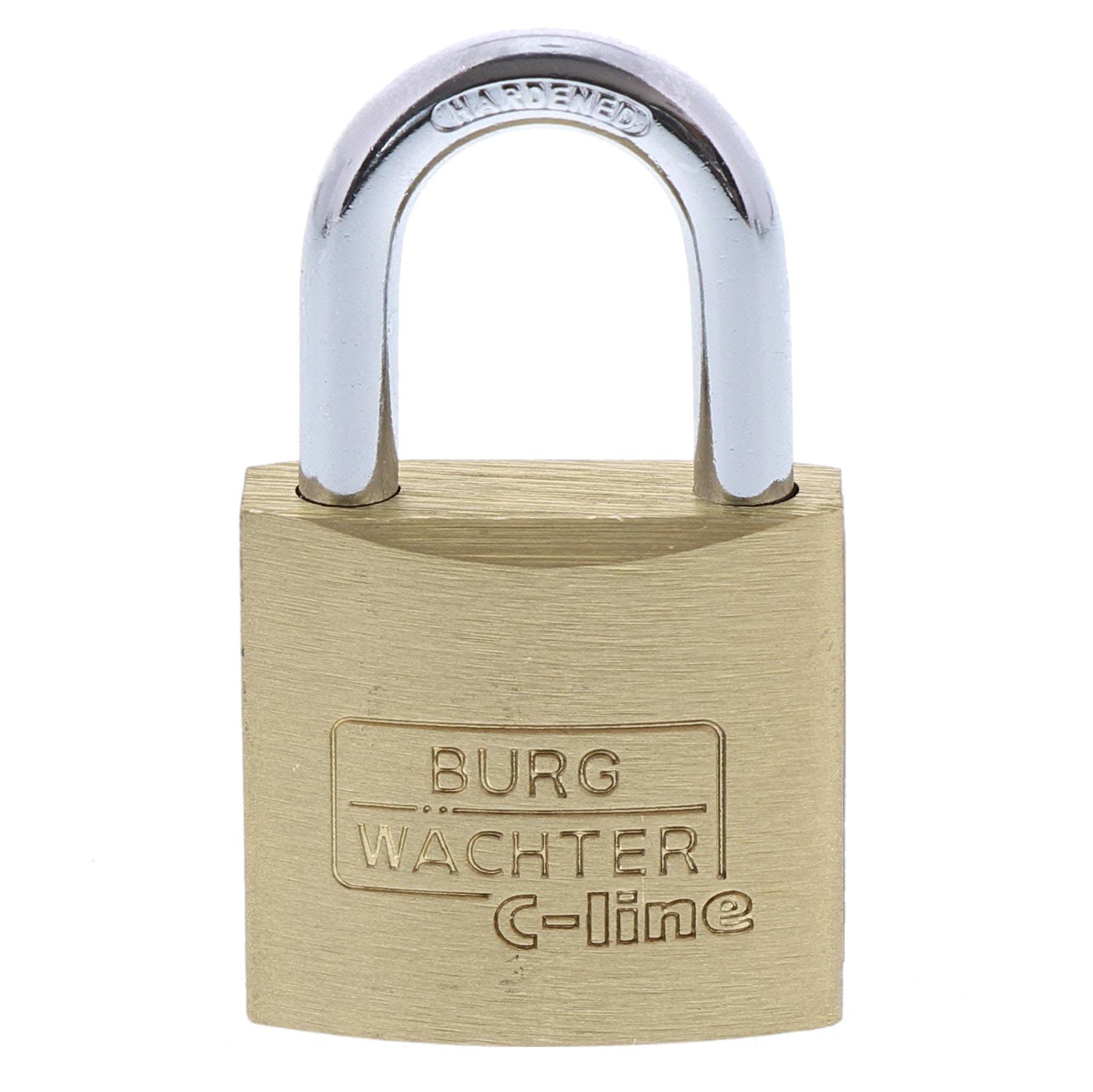 Burg-Wächter Vorhängeschloss, C-Line 222 25 SB, inkl. 2 Schlüssel, Bügelstärke: 4 mm