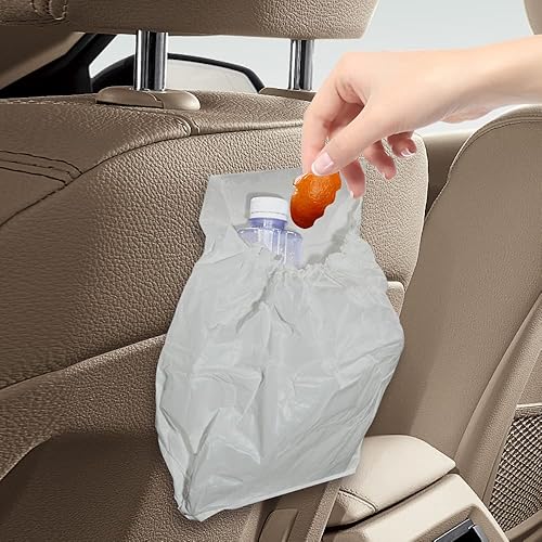 Miniatura 3 de 30 bolsas de basura desechables fáciles de pegar bolsa de basura para automóvil bolsa de basura de PVC impermeable a prueba de fugas desechable