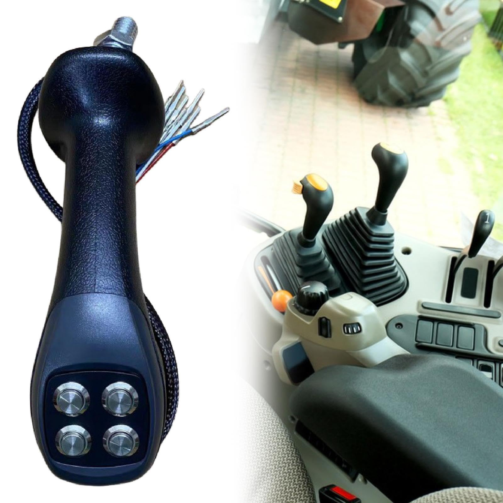 Colcolo Maniglia di presa a 4 pulsanti per leva di controllo dell'escavatore gommato, maniglie del joystick dell'escavatore, per La Mano Destra