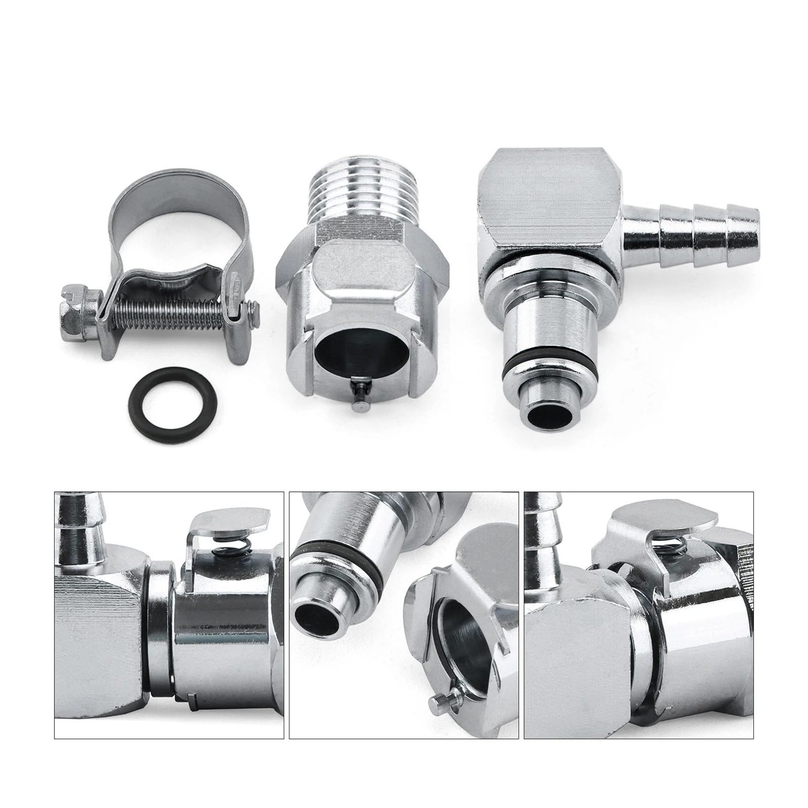 Pompe à Essence Kit De Raccord Rapide Durite D'essence Pour Ducati 748/916/996/998(Silver Set D)