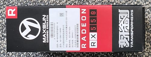 Miniatura 9 de maxsun AMD Radeon RX 550 Tarjeta gráfica de video de perfil bajo de 4 GB para computadora de juegos, PC, GPU, GDDR5, ITX, SFF HDPC 128 bits DirectX