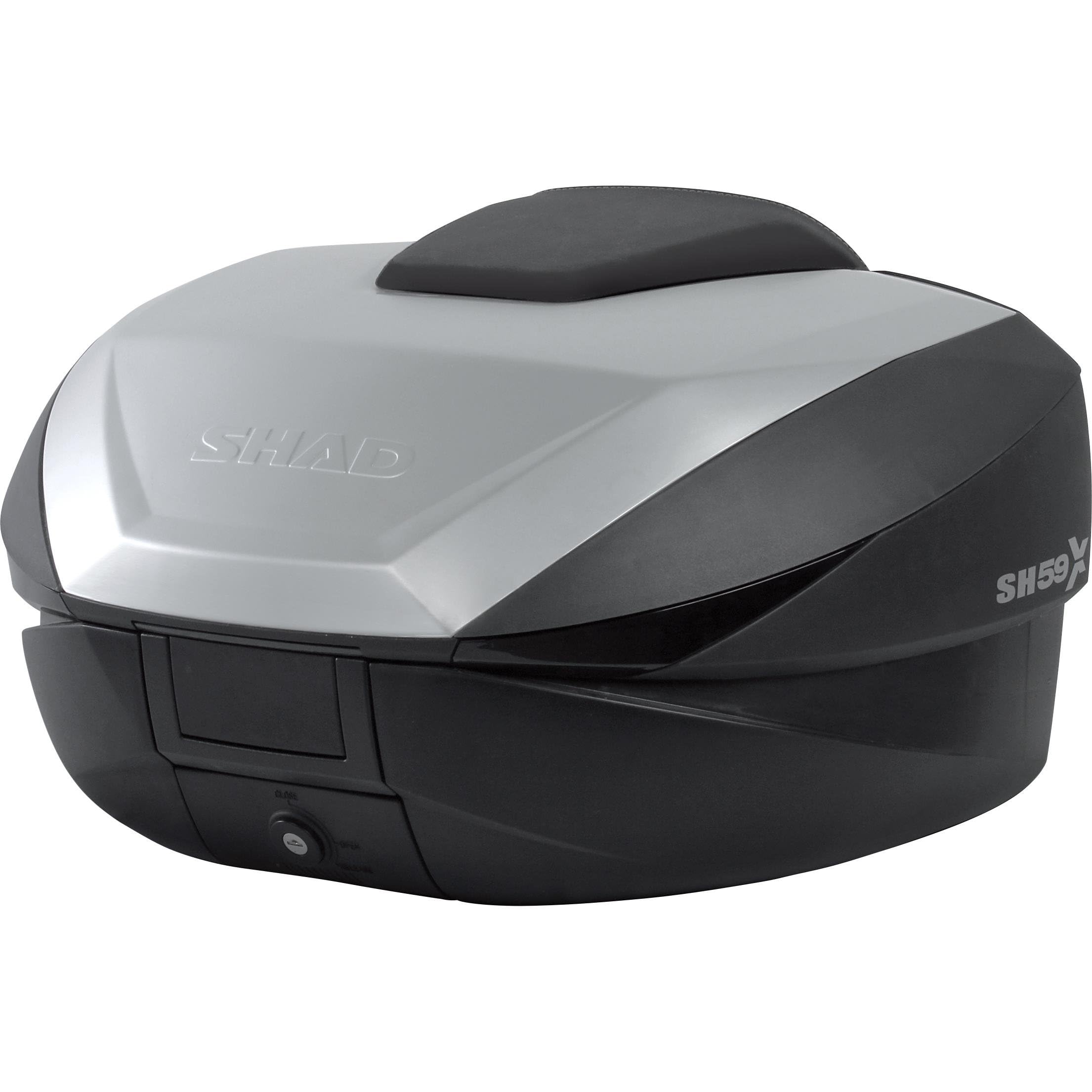 SHAD D0B59100 Koffer Top Case Expandable SH59X, Aluminium, Größe Normal