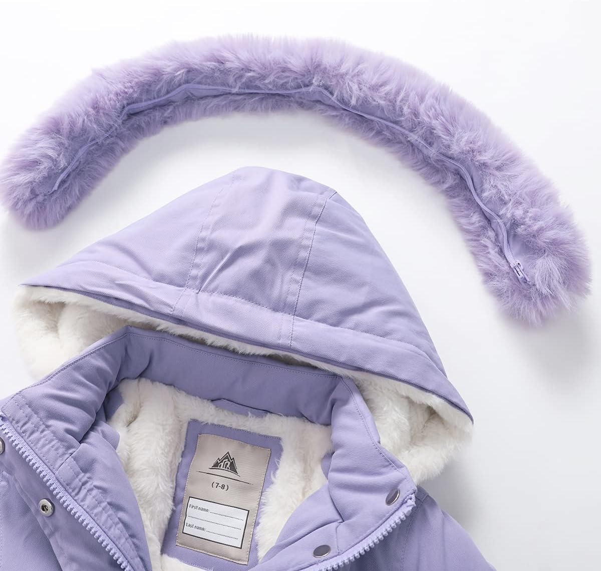 Girl's Long Coat Waterproof Winter Kids Outerwear Warm Parka Puffer Jacket with Hood - Image 2