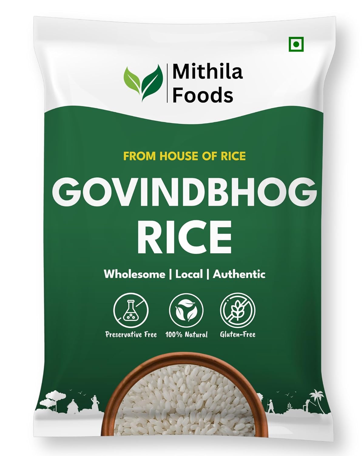 MITHILA FOODS 1 kg Bihari Govind bhog Rice for Kheer, Biryani & Pulao | Rich Aroma, Naturally Aged Gobindobhog Rice , Tasty, Fluffy, Non-sticky Chawal | Authentic Traditional Cultural Flavor From Bihar