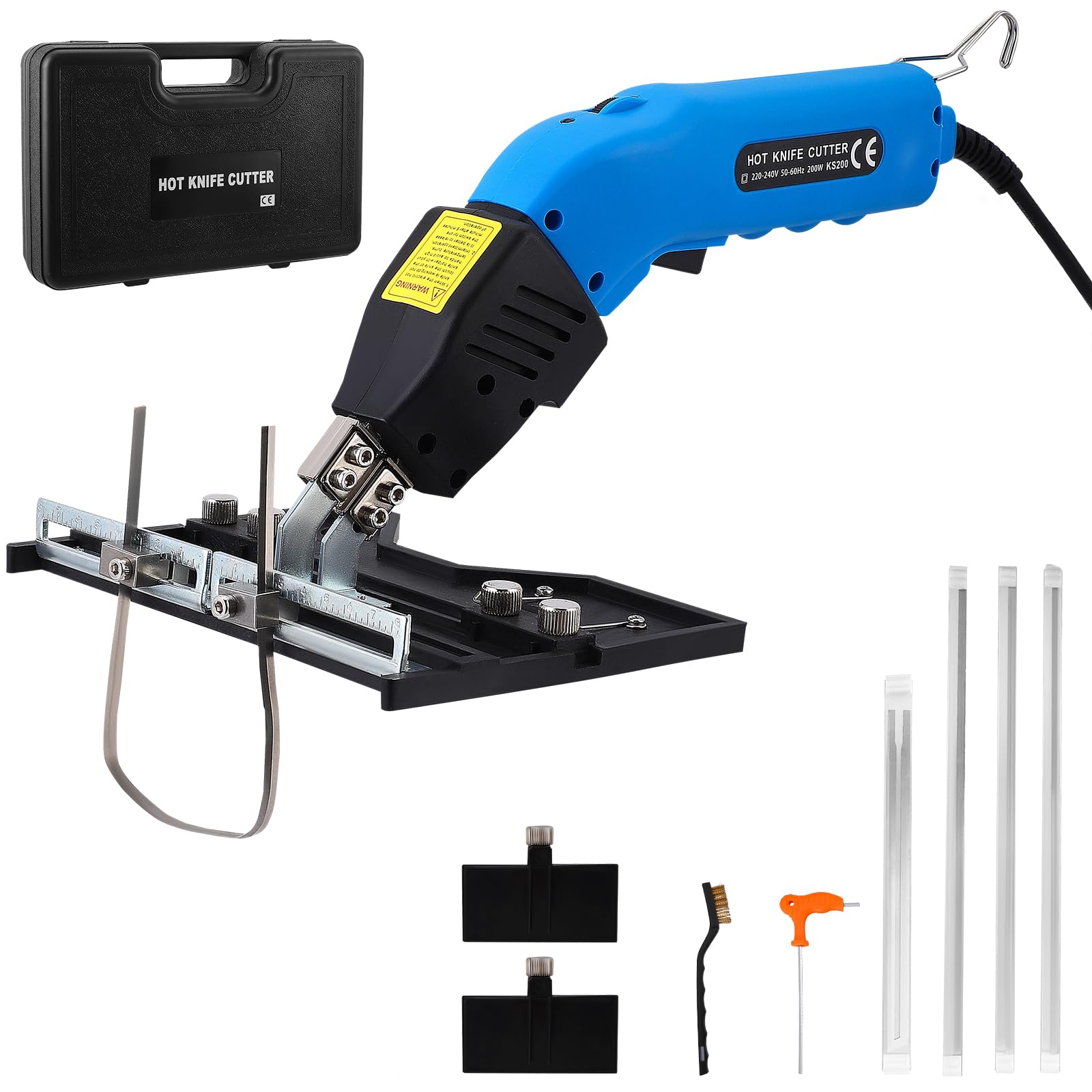 Coltello caldo elettrico Taglierina a Filo Caldo 200 W Taglierina per schiuma Kit di utensili da taglio, per coltelli per tagliare stoffa/corda/plastica/gomma/acrilico