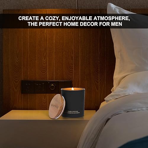 Miniatura 6 de olorvela Velas perfumadas para hombres, velas para el hogar, velas perfumadas, regalos para mujeres y hombres, 8 onzas, 50 horas de tiempo de
