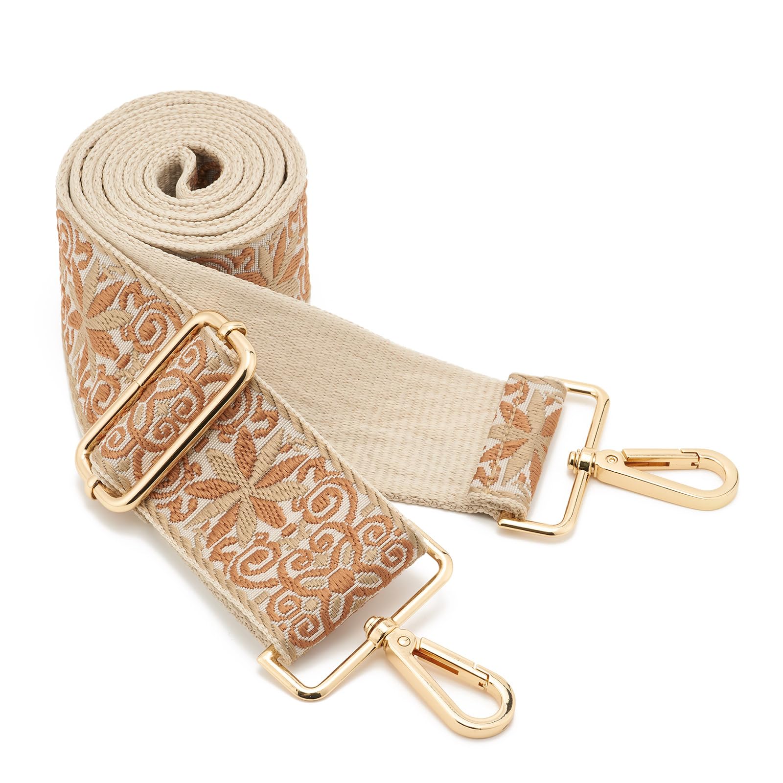 Wide Shoulder Strap Adjustable Replacement Belt Guitar Style Crossbody Bag Handbag Strap Multicolor Canvas Straps(Wide:2in)(Color82)