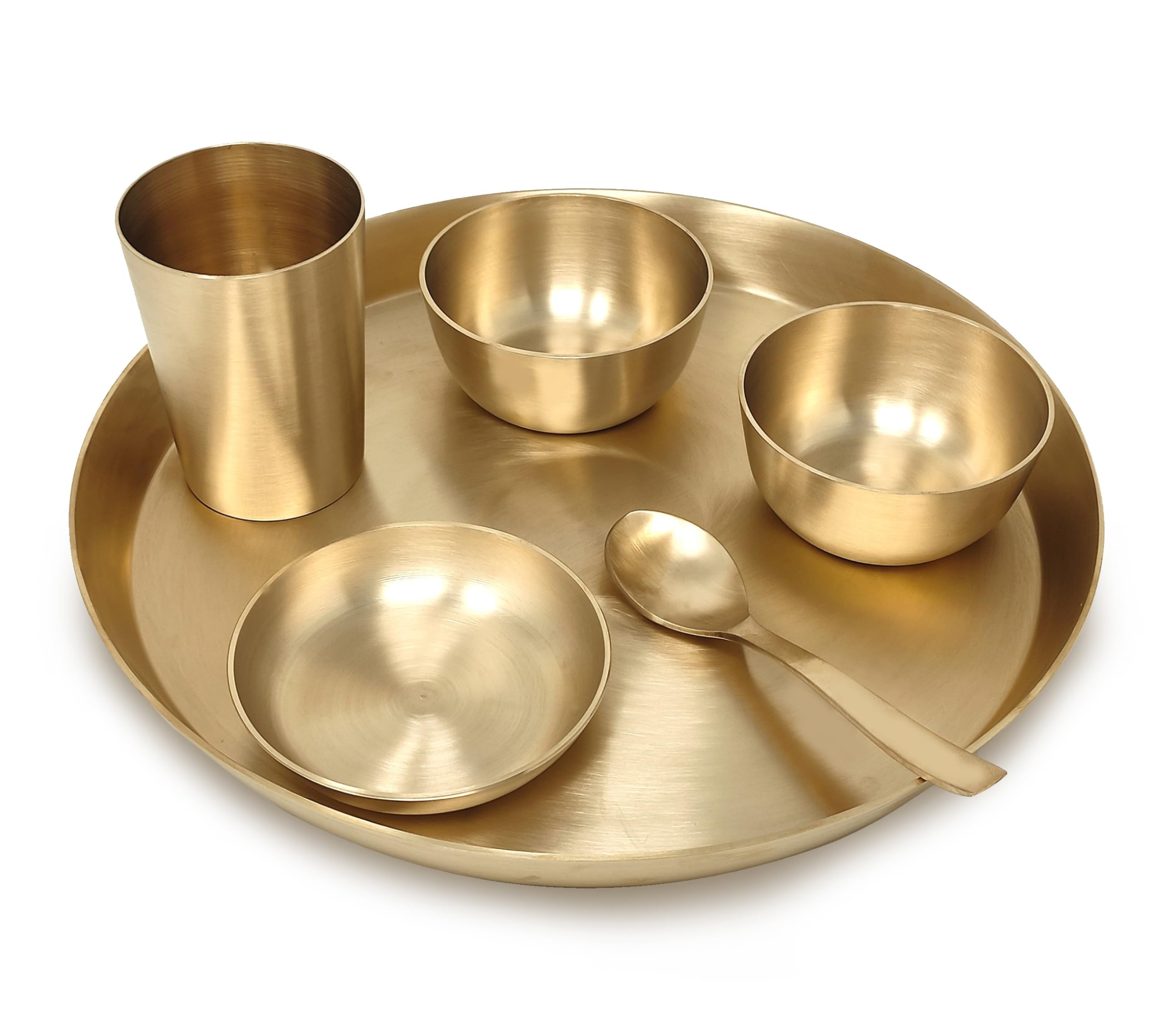 Vaisselle en bronze Kansa BENGALEN service de table de prestige 30,5 cm