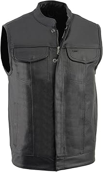 black zipper vest