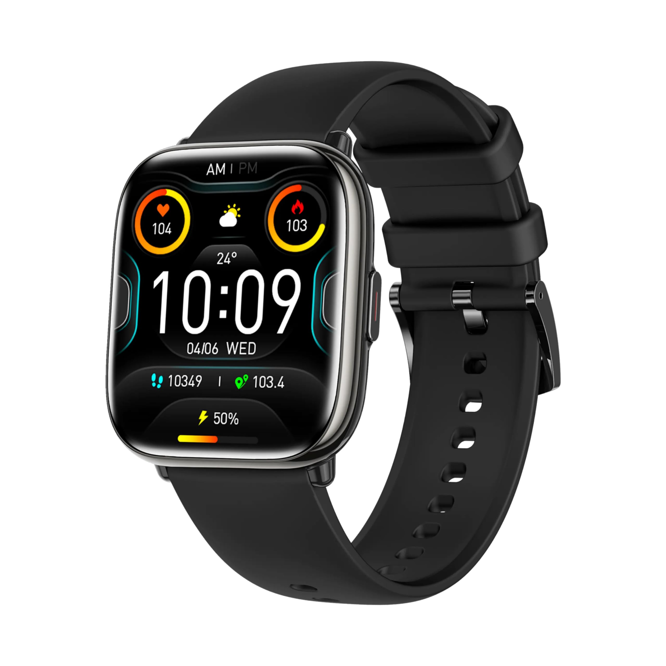 SUPEROFFERTA SCORTE FINALI 2026 novità Smartwatch Orologio intelligente AMOLED Chiamate Fitness Tracker Unisex Monitoraggio Frequenza cardiaca Saturimetro Pressione sanguigna (Nero)