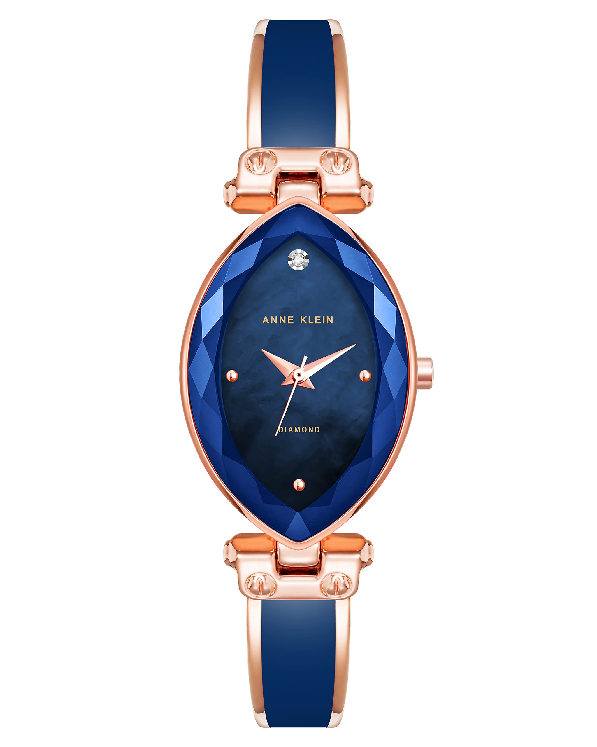 Anne Klein Quartz Analog Blue Dial Metal Strap Watch for Women-AK4018NVRG (B0BVRWDMVF) Amazon Price History, Amazon Price Tracker