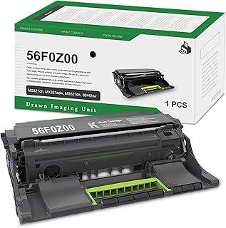 56F0Z00 Black Imaging Unit(1-Pack) - Drwn Compatible 56F0Z00 Imaging Unit Replacement for Lexmark B2442dw, B2338dw, MS321dn, MS421dn, MS421dw, MS521dn, MS622de, MX321adn, Printer