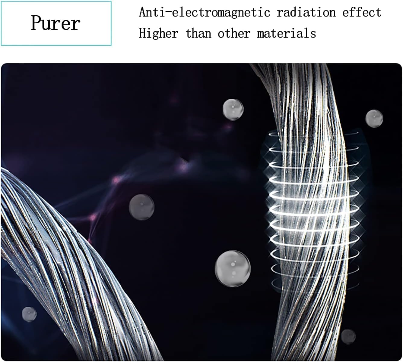 CukUJH Faraday Fabrics, EMF Protective Fabrics, RFID Shielding Fabric Blocks, RF Signal Reduction Blocking, EMF Shielding Fabrics for Conductive Mats, EMI, WiFi, Mobile Phone Signal Blocking(1.5X1m)