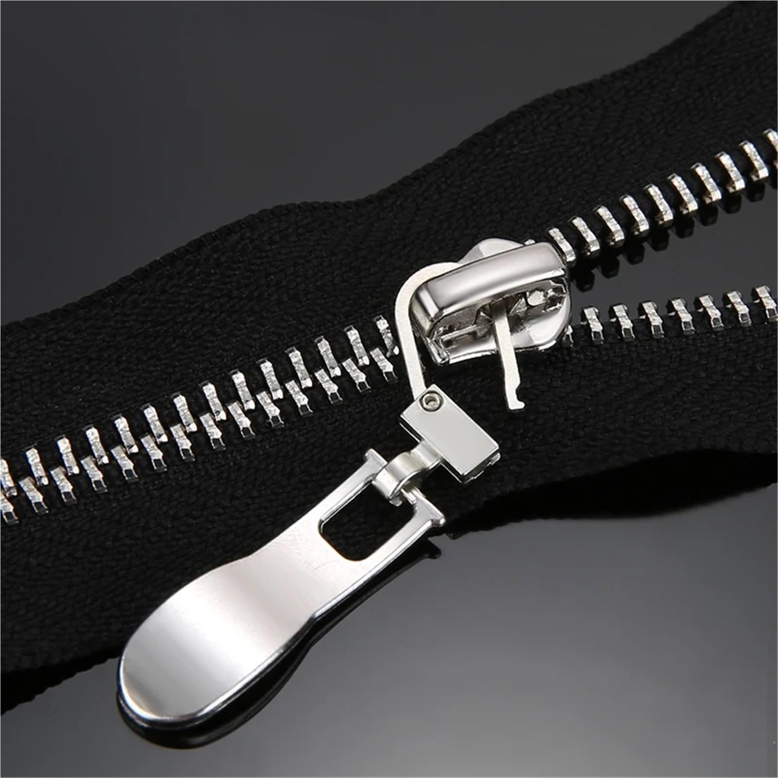 Tiradores de cremallera, 10 tiradores de cremallera desmontables para maletas, bolsas, ropa, manualidades de costura (plata antigua)