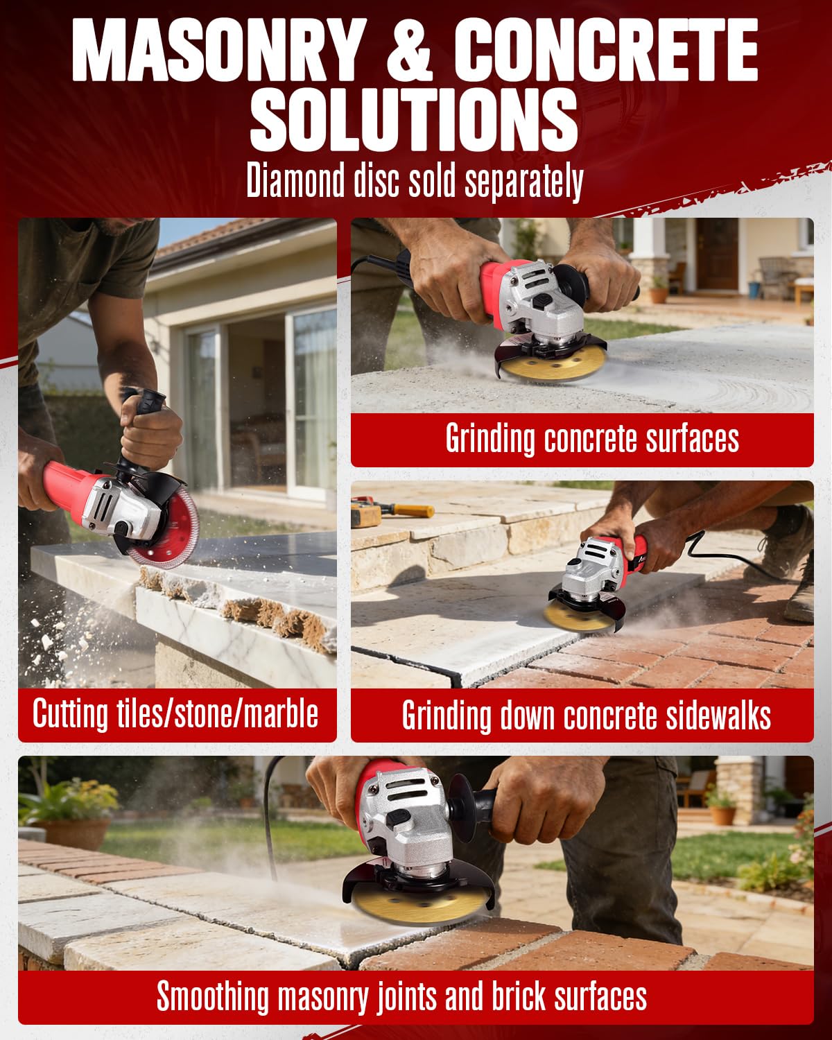 AVID POWER Angle Grinder - Cutting & Grinding -5