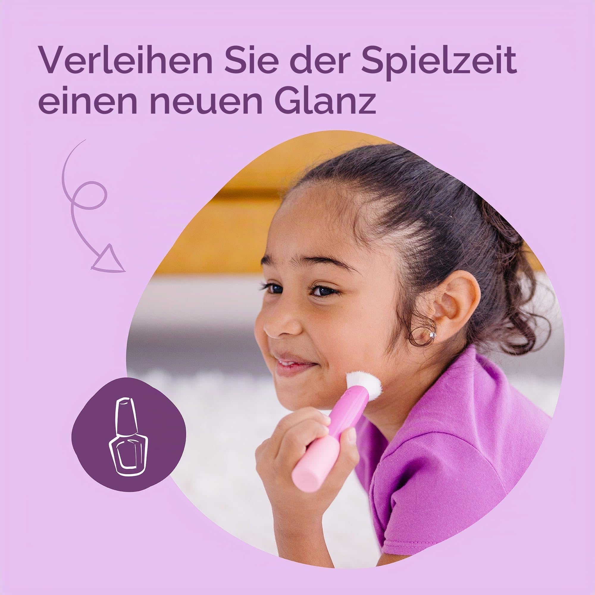 Melissa & Doug - Schönheitssalon Spielset aus Holz - 18-teiliges Set mit Schminktisch und Zubehör für fantasievolles Rollenspiel, kein echtes Make-up, für Kinder ab 3 Jahren