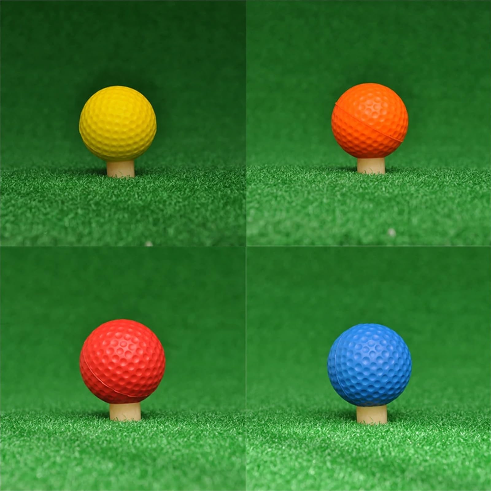 Golf-Schaumstoffball, Schaumstoff-Golfbälle, 50 Stück, Mehrfarbig, for drinnen und draußen