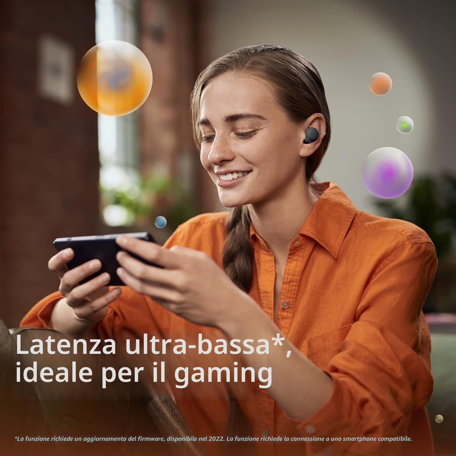 Sony LinkBuds S Truly Wireless Noise Cancelling Cuffie - Connessione multipunto - Ultra leggere, qualità di chiamata cristallina - Durata della batteria fino a 20 ore