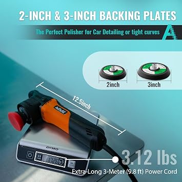AUTIWOZ W02 Mini Car Polisher Buffer Sander Dual Action Polishing Machine
