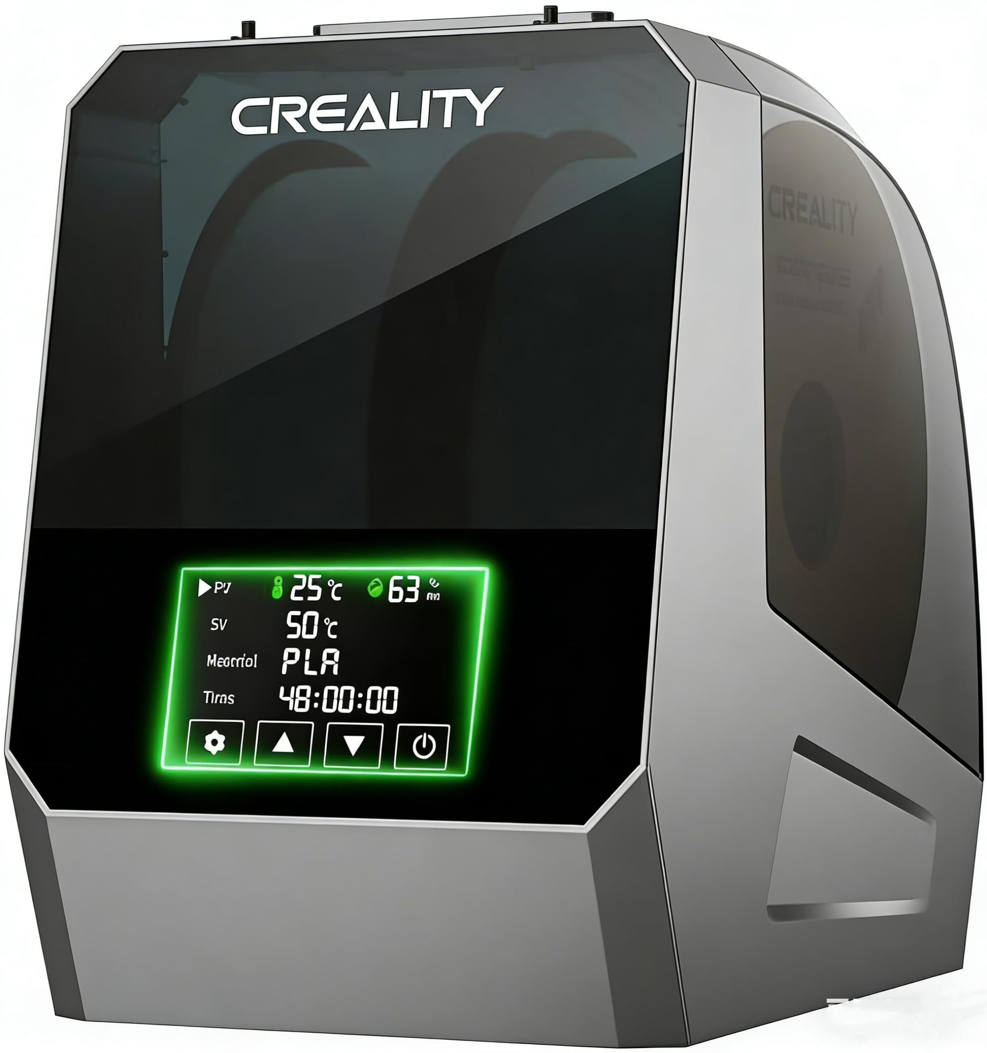 Creality Space Pi Filament Dryer Plus, Doppelrollen Filament Trockenbox, 360° Heiztrocknung mit Lüfter und Touchscreen, 3D-Drucker Filament Spulenhalter für 1,75/2,85/3 mm PLA, PETG, ABS, TPU