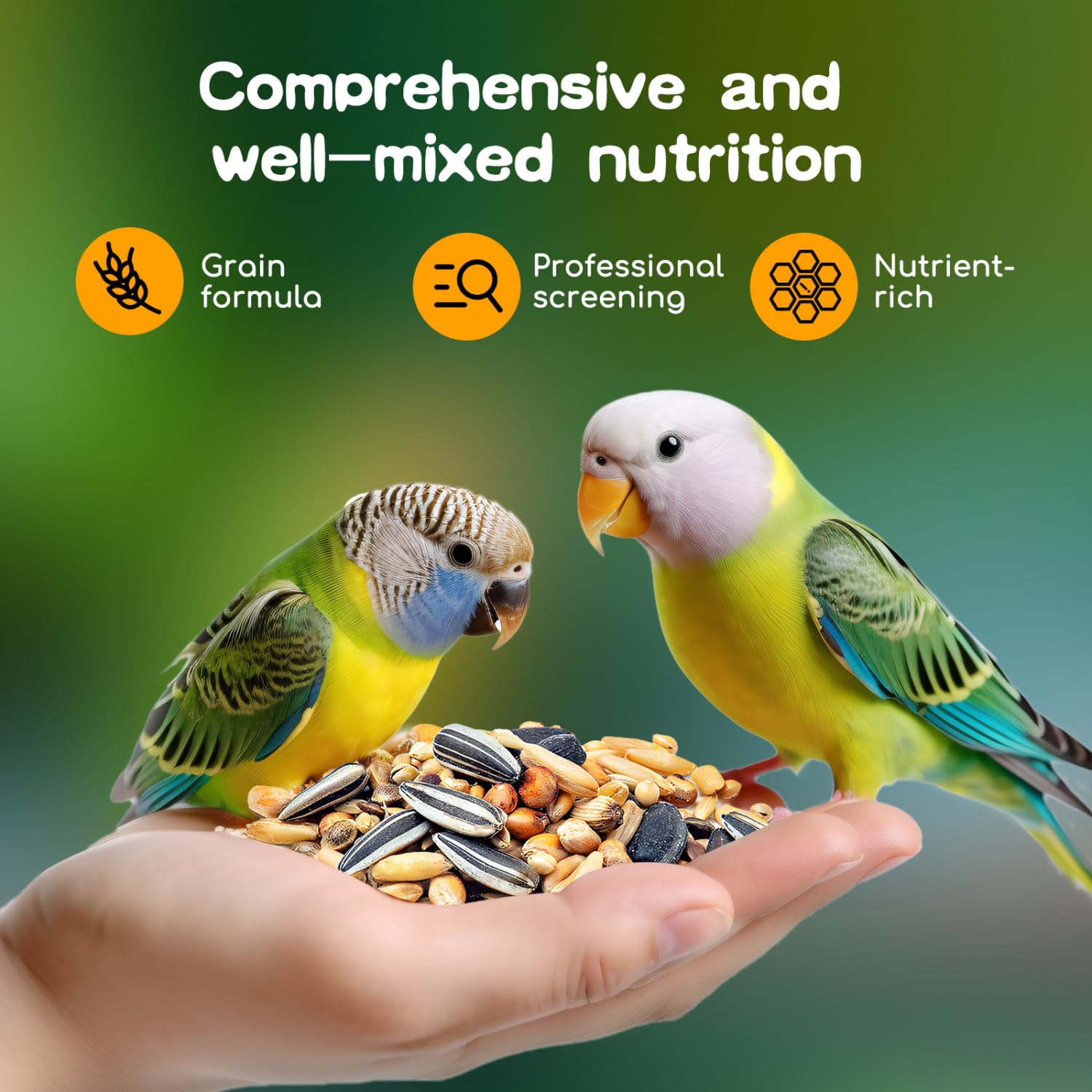 Nobleza - (900g) Alimento Completo per Inseparabili, Cibo Premium per Uccelli, Cibo Gustoso e Sano per Uccelli