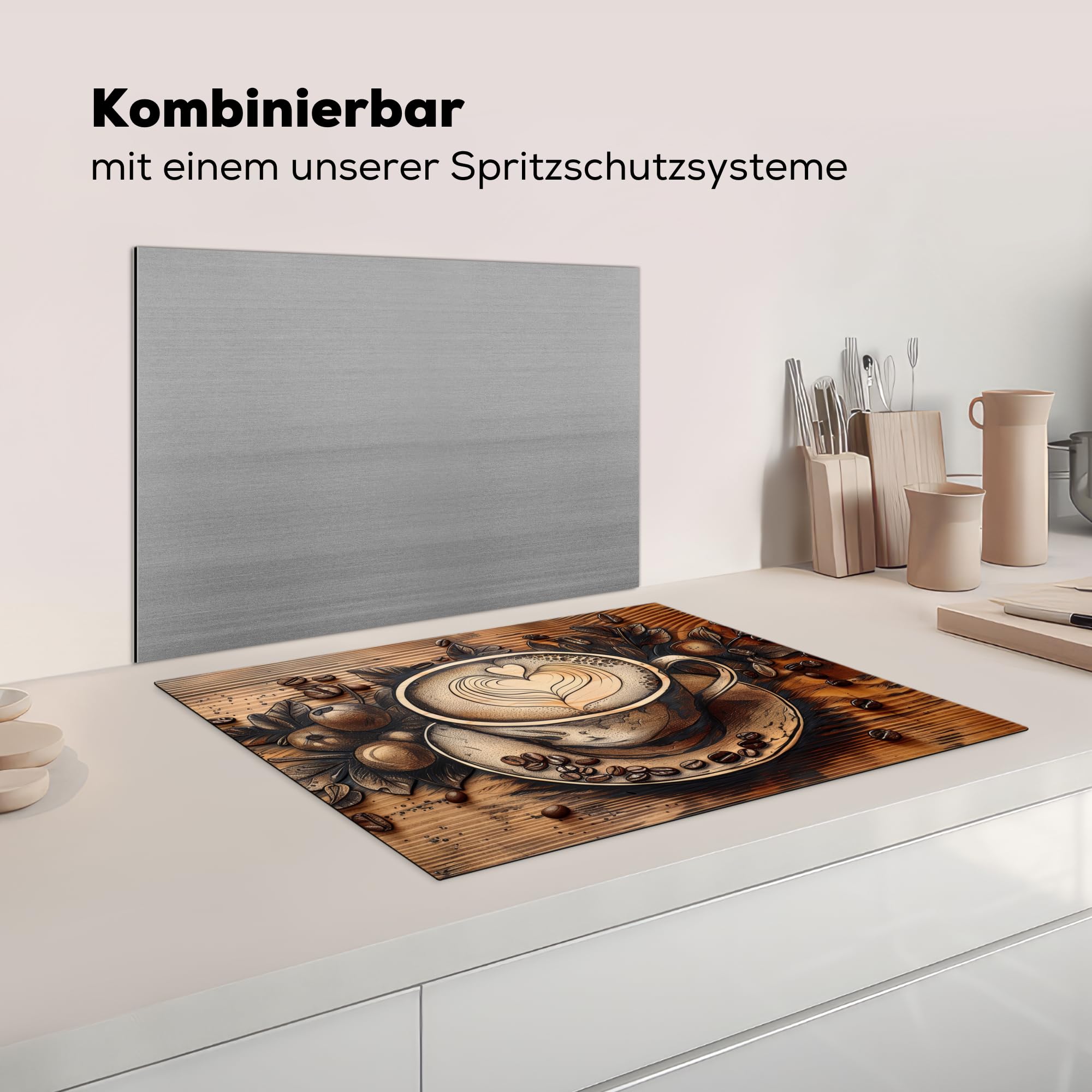 KitchenYeah© Herdabdeckplatte Einteilig Küche Herdabdeckung Induktionsfeld – Ansicht 7