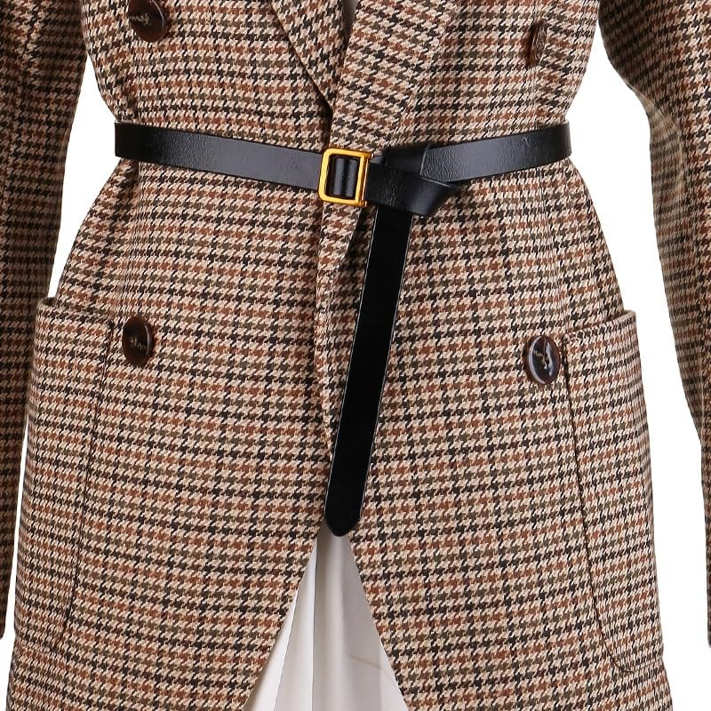 HBJWOV Waistband Women's Cowhide Decoration Suit Belt With Dress Shirt Waistband(D)3