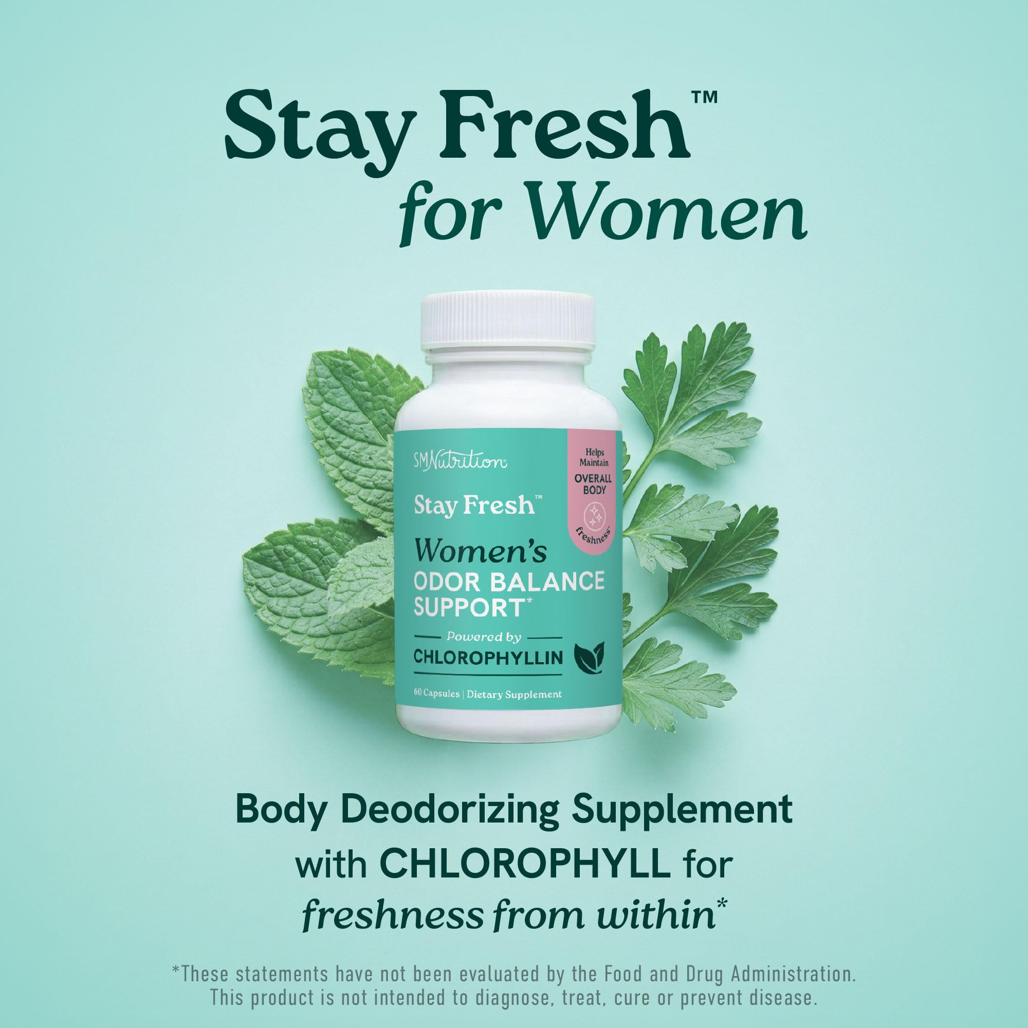 Stay Fresh™ Chlorophyll Capsules for Women, Body Deodorizing Supplement — Amazon image 2