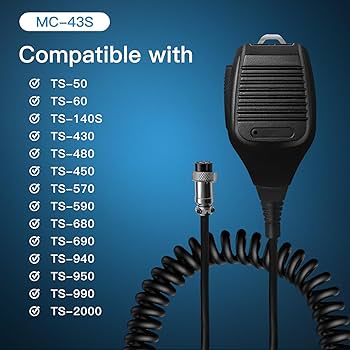 Amazon.com: Akoree MC-43S Handheld Speaker Mic 8-Pin CB