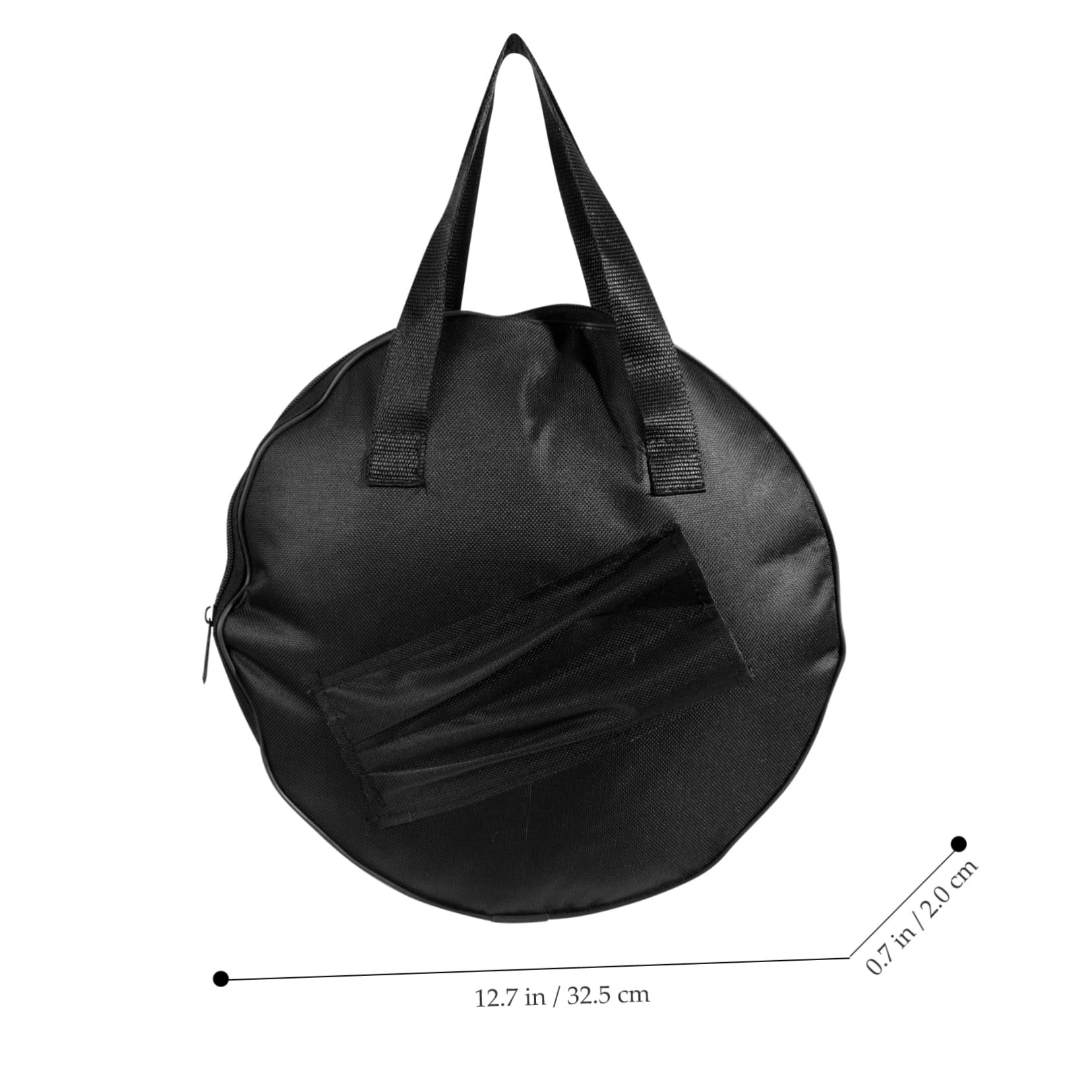 Yardwe Portable Oxford Cloth Dumb Drum Bag with Zipper Capacity Drum Pad Holder for Durable Carrying Case for Practice Instruments and Accessories