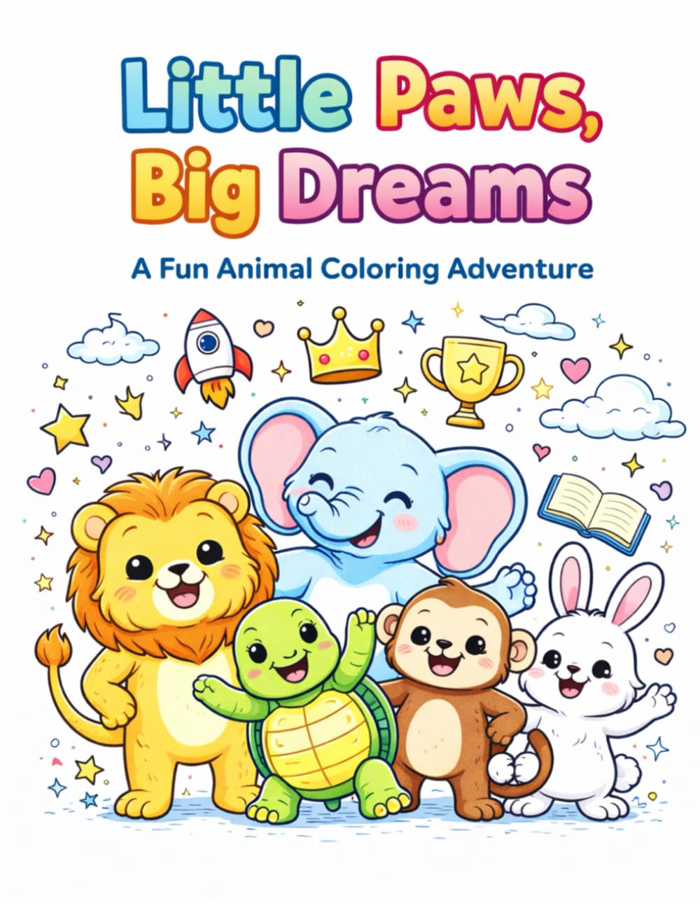 Little Paws, Big Dreams: A Fun Animal Coloring Adventure