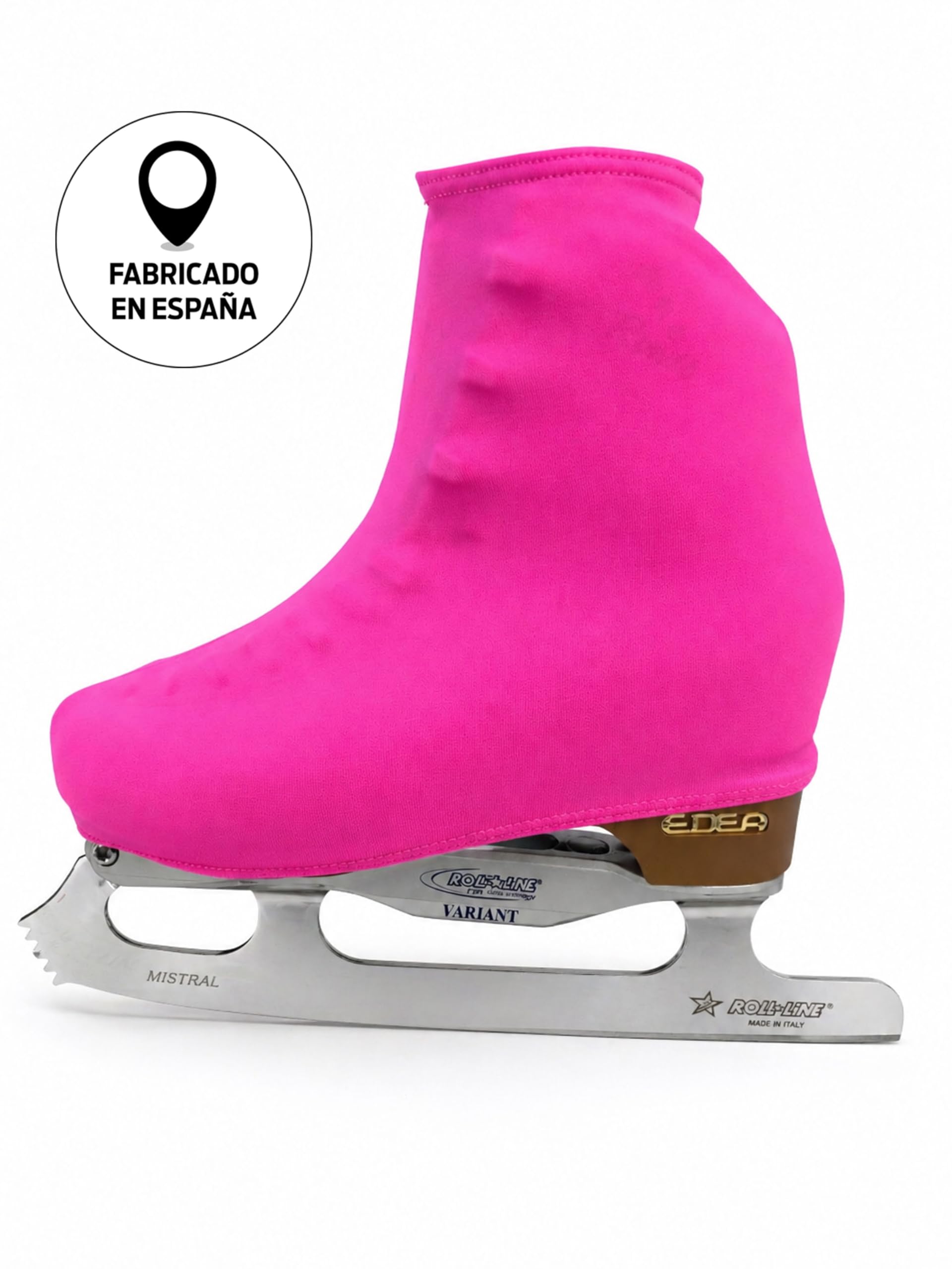 Funda Cubre Patín para Patinaje Hielo Artístico o en Línea 180 Densidad Talla Universal Adulto y Niños Rosa Fluor