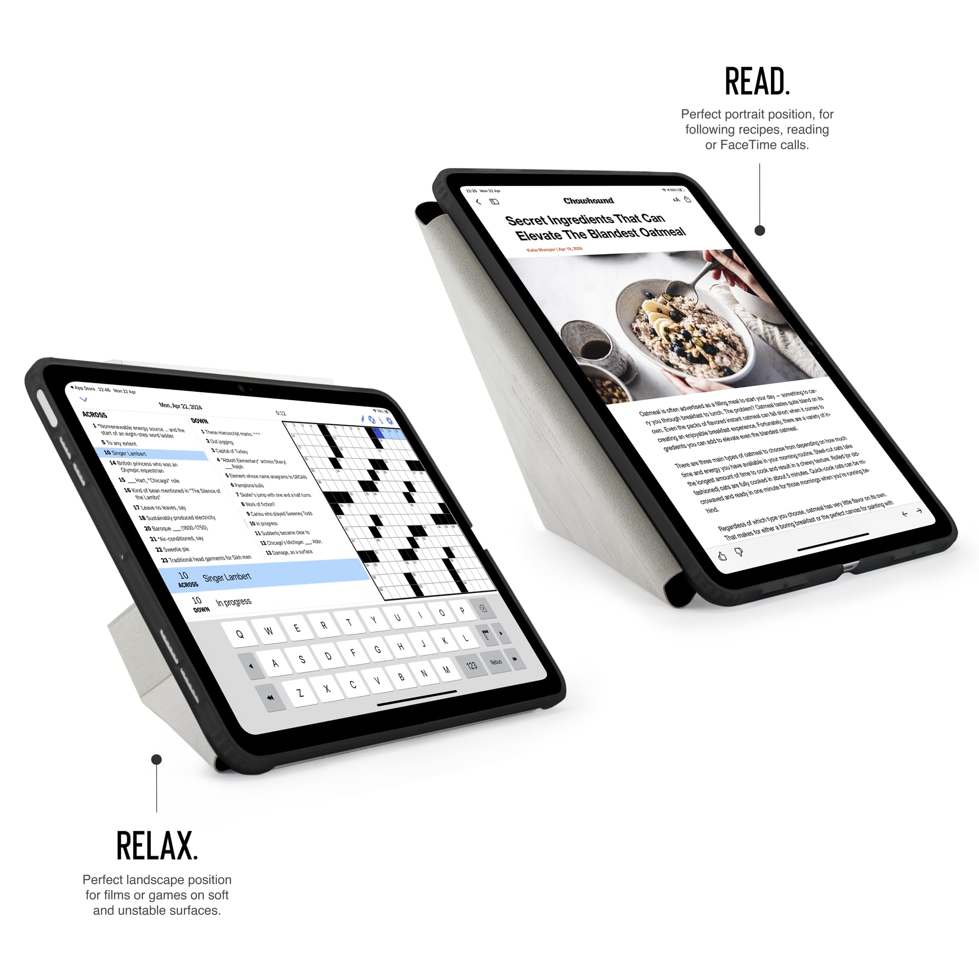 "Pipetto Origami No1 OriginalCase iPad Air 11"" M2/(Gen 4-6) Black"