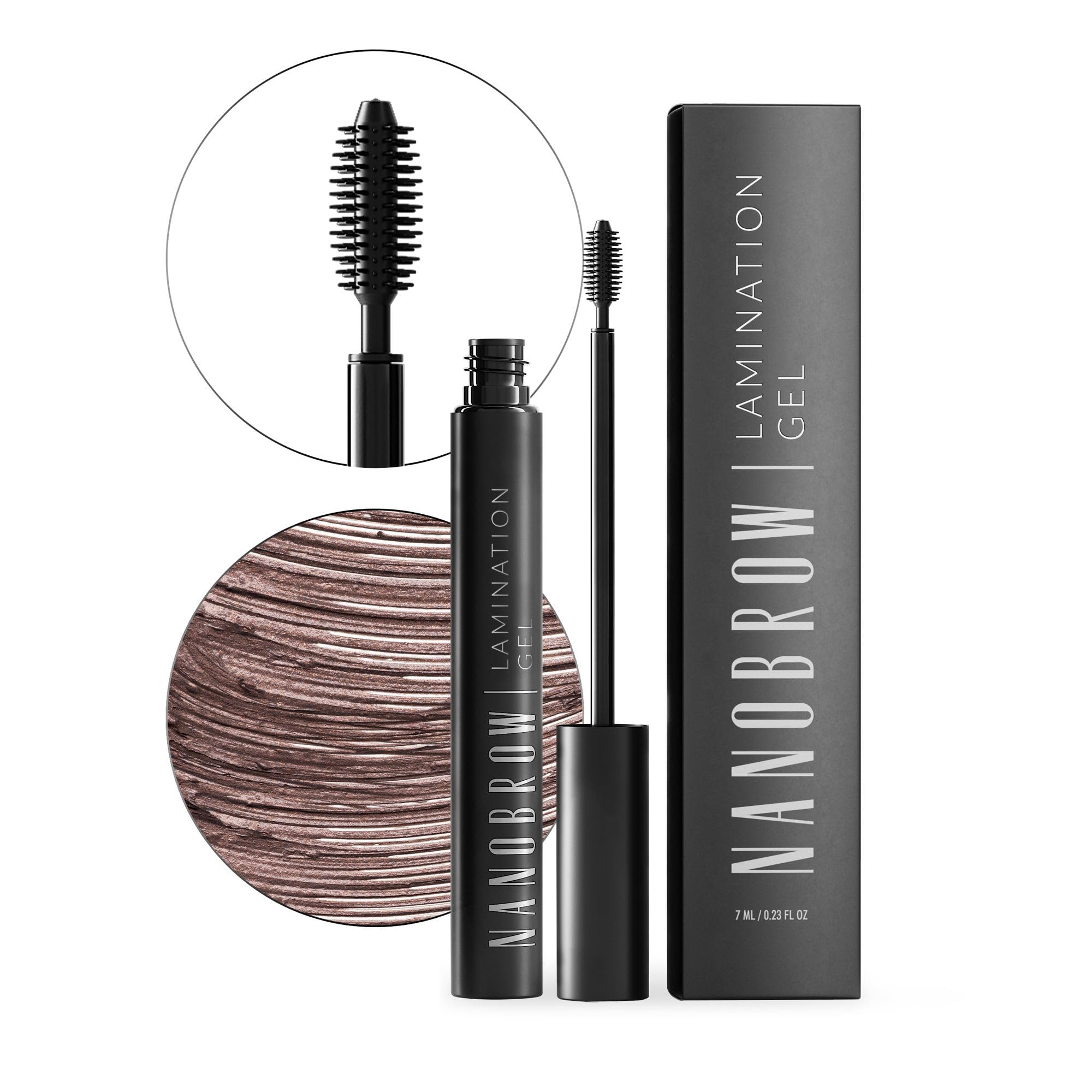 Gel De Cejas Nanobrow Lamination Gel - Peinado de cejas y maquillaje (Brown)